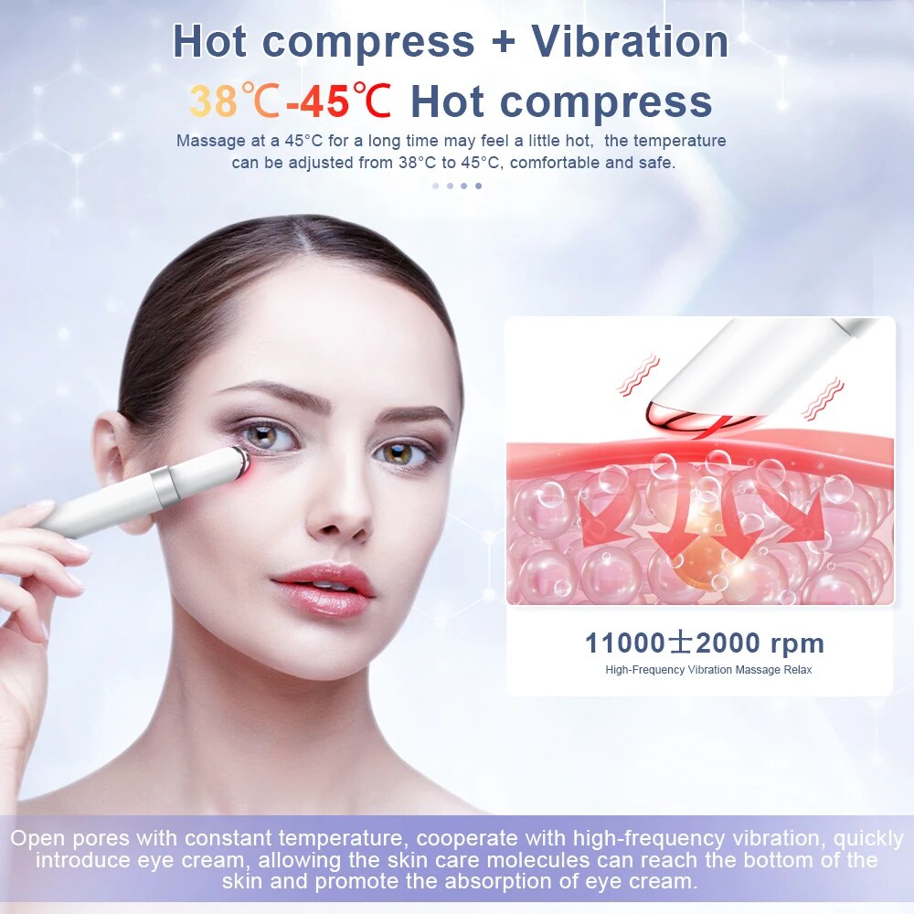 Electric eye massager pen tool