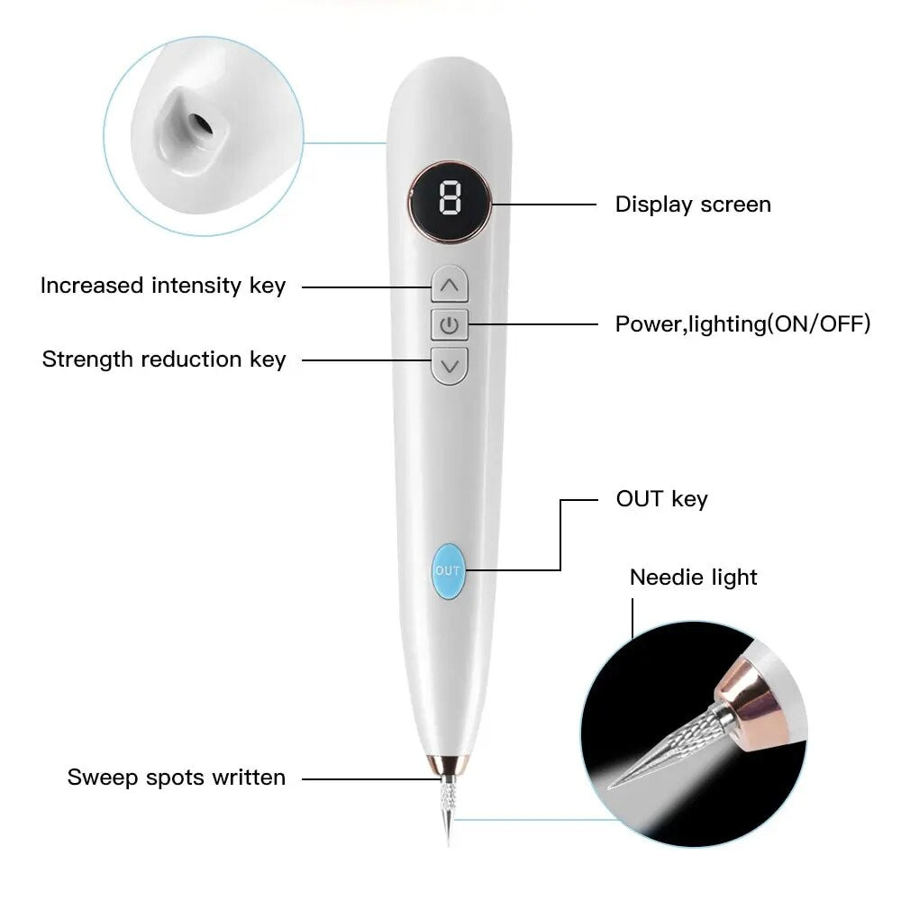 Smart mole remover pen