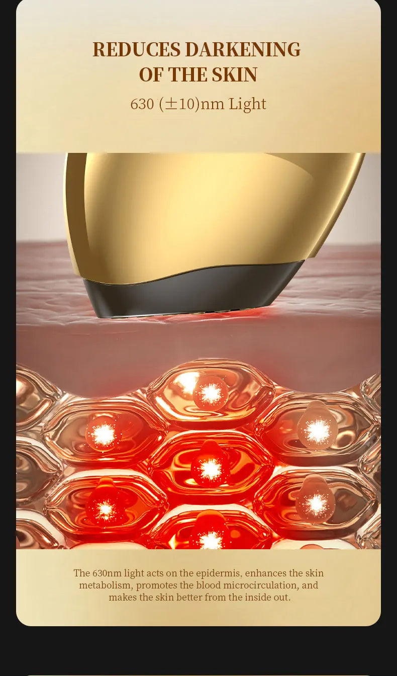 Smart red light therapy collagen booster face tool