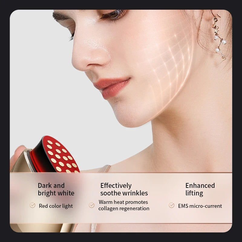 Smart red light therapy collagen booster face tool