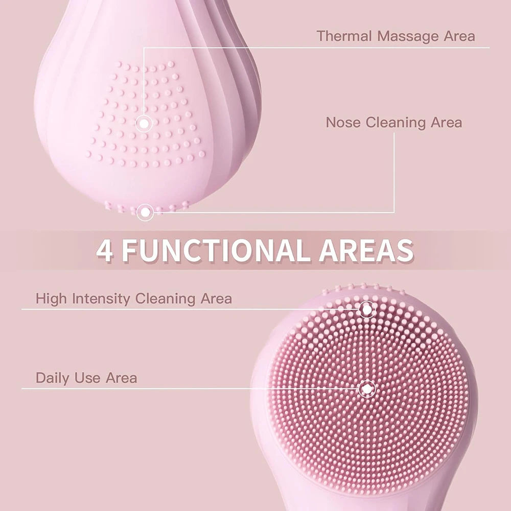 Electric face cleanser scrubber with 9 gears
