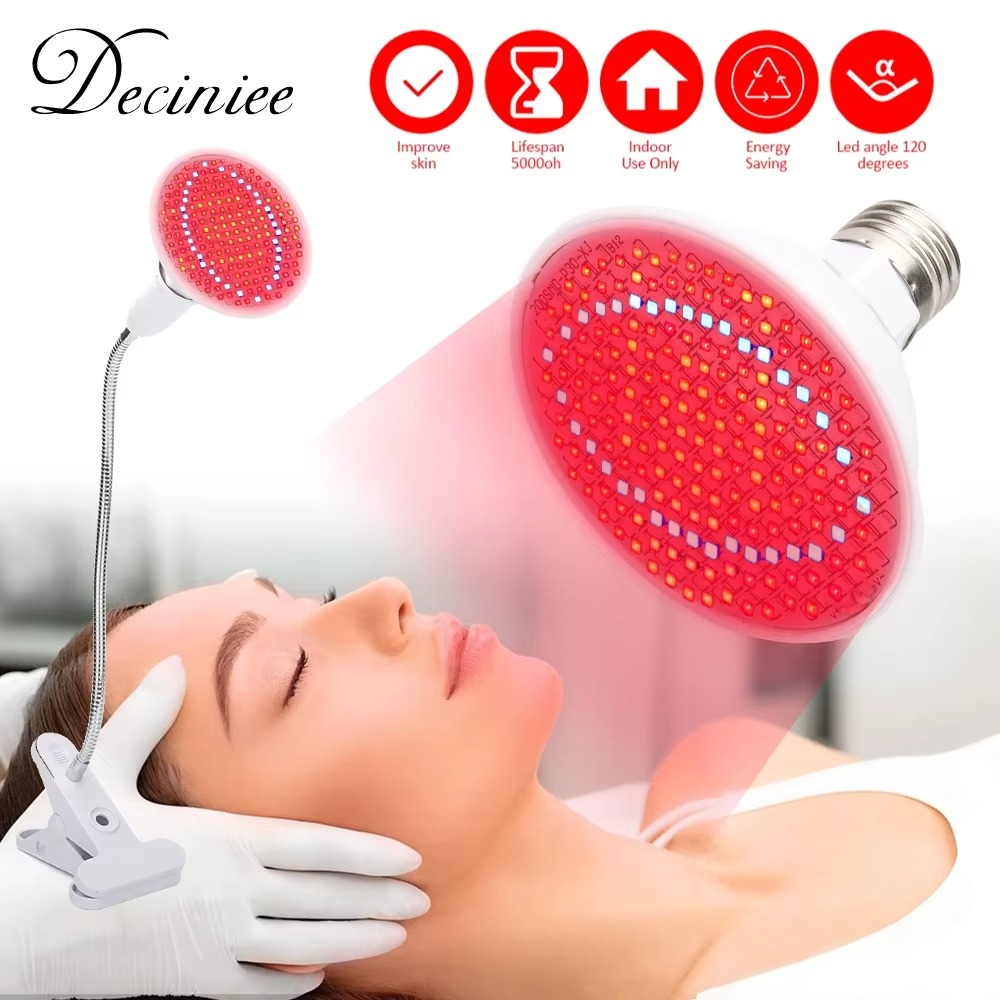Red light therapy lamp