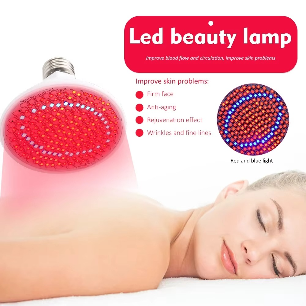 Red light therapy lamp