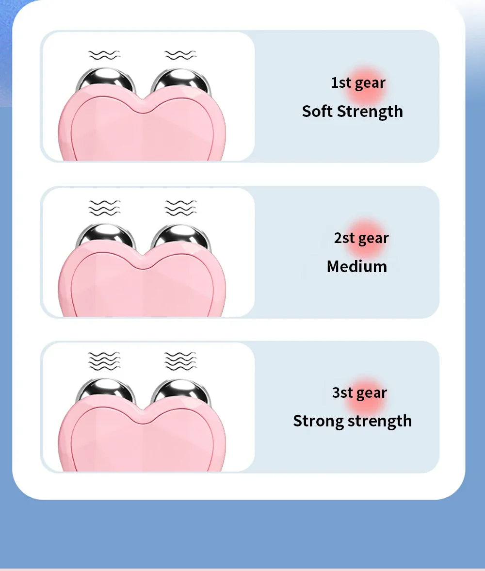 Microcurrent face lifting device with 3 extra modes