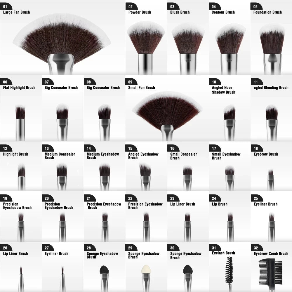 18PC Makeup Brush Set