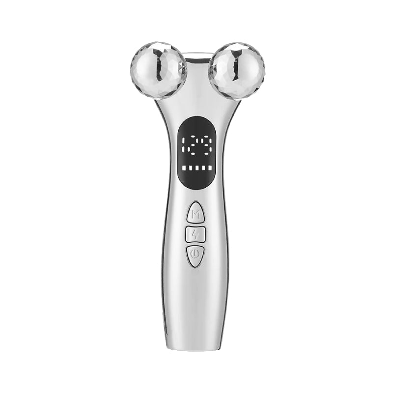 Facial massage roller device