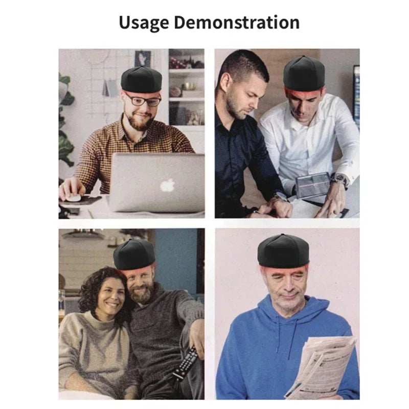 Red light therapy cap for hair growth