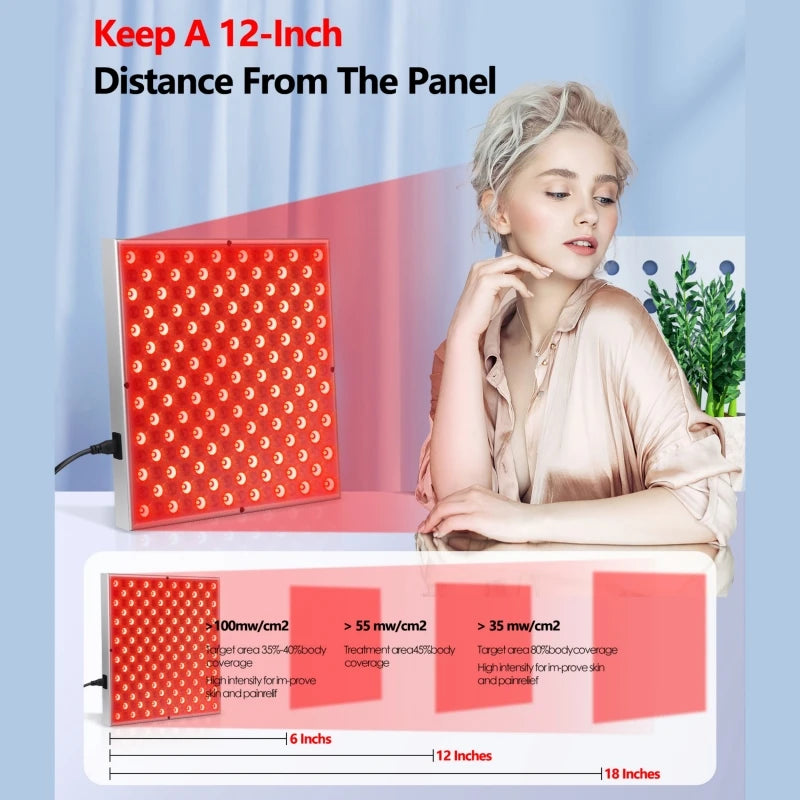 Red light therapy panel