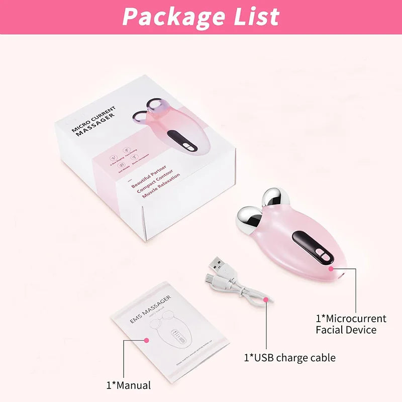 Electric face massager roller