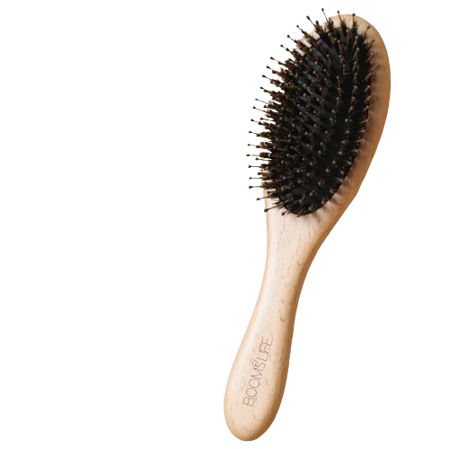 Boar bristle hair brush