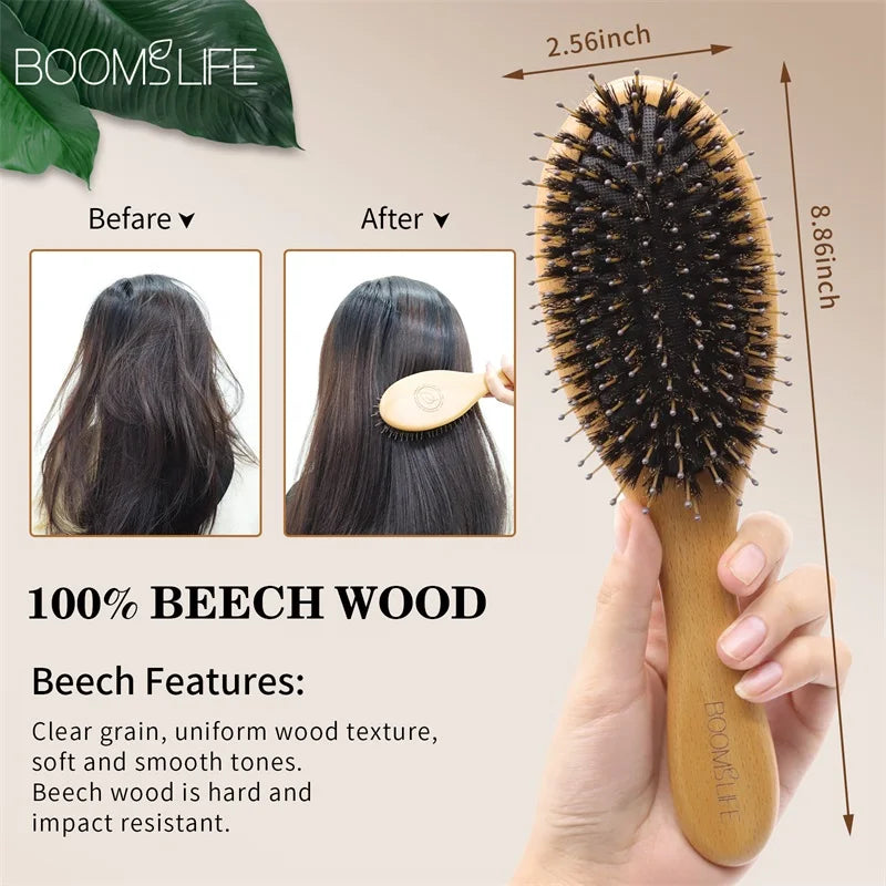 Boar Bristle Hair Brush
