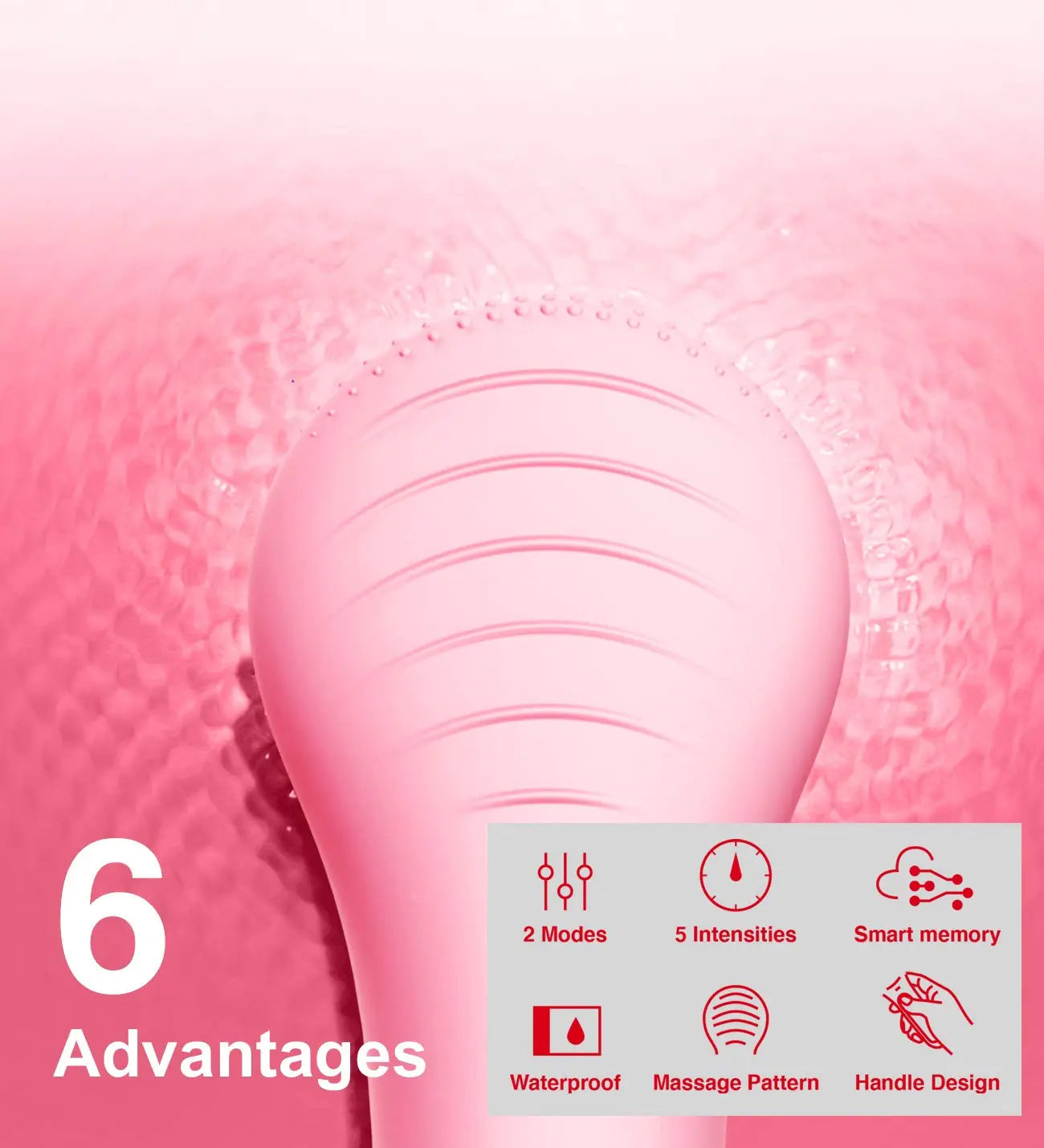 Vibra-Sonic® Facial Cleanse + Massage Brush