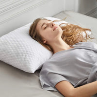 Cooling gel memory foam sleep pillow