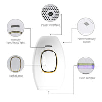 IPL hair removal device with 5 energy levels