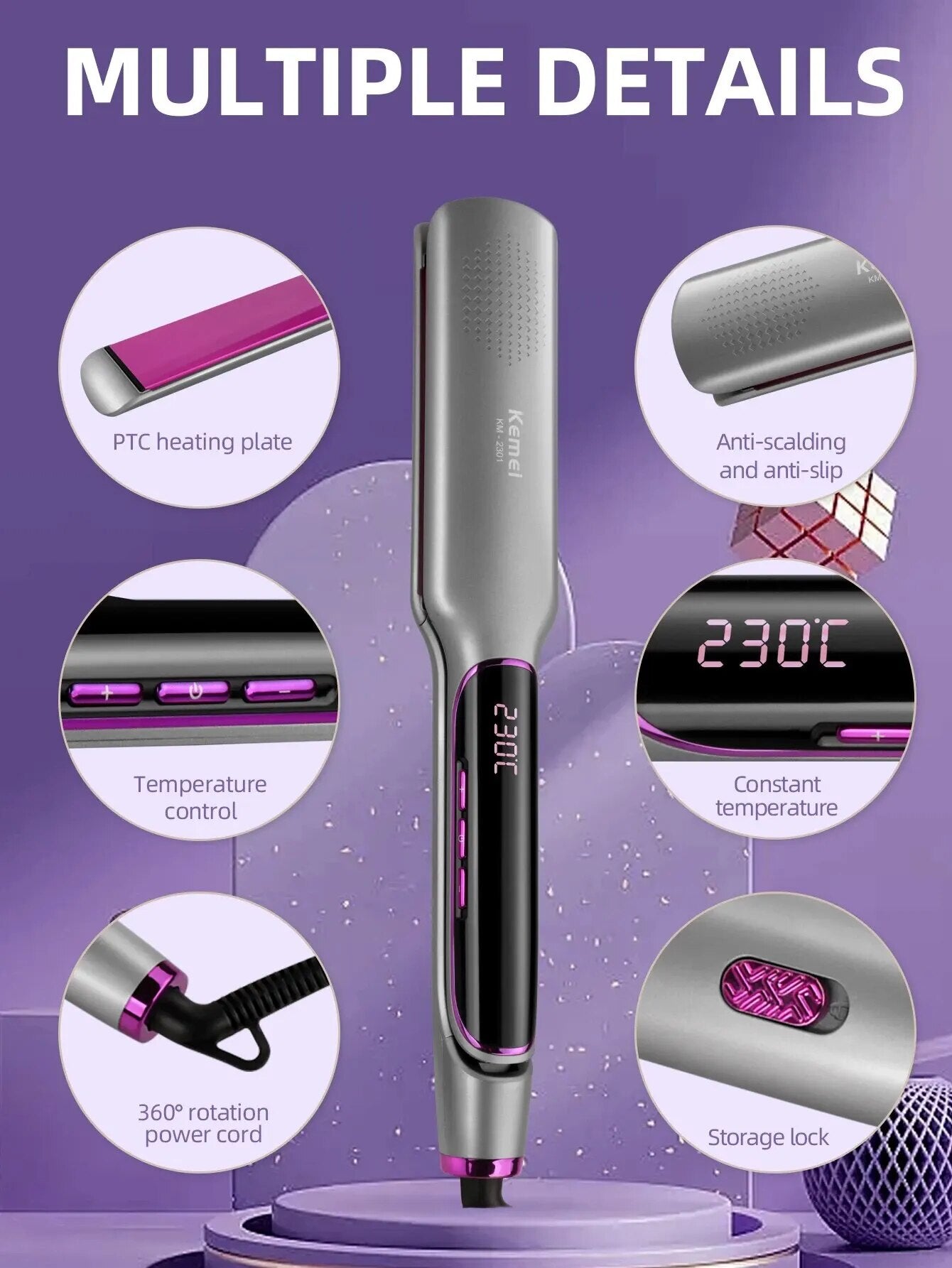 Cleanse ceramic GHD hair straightener
