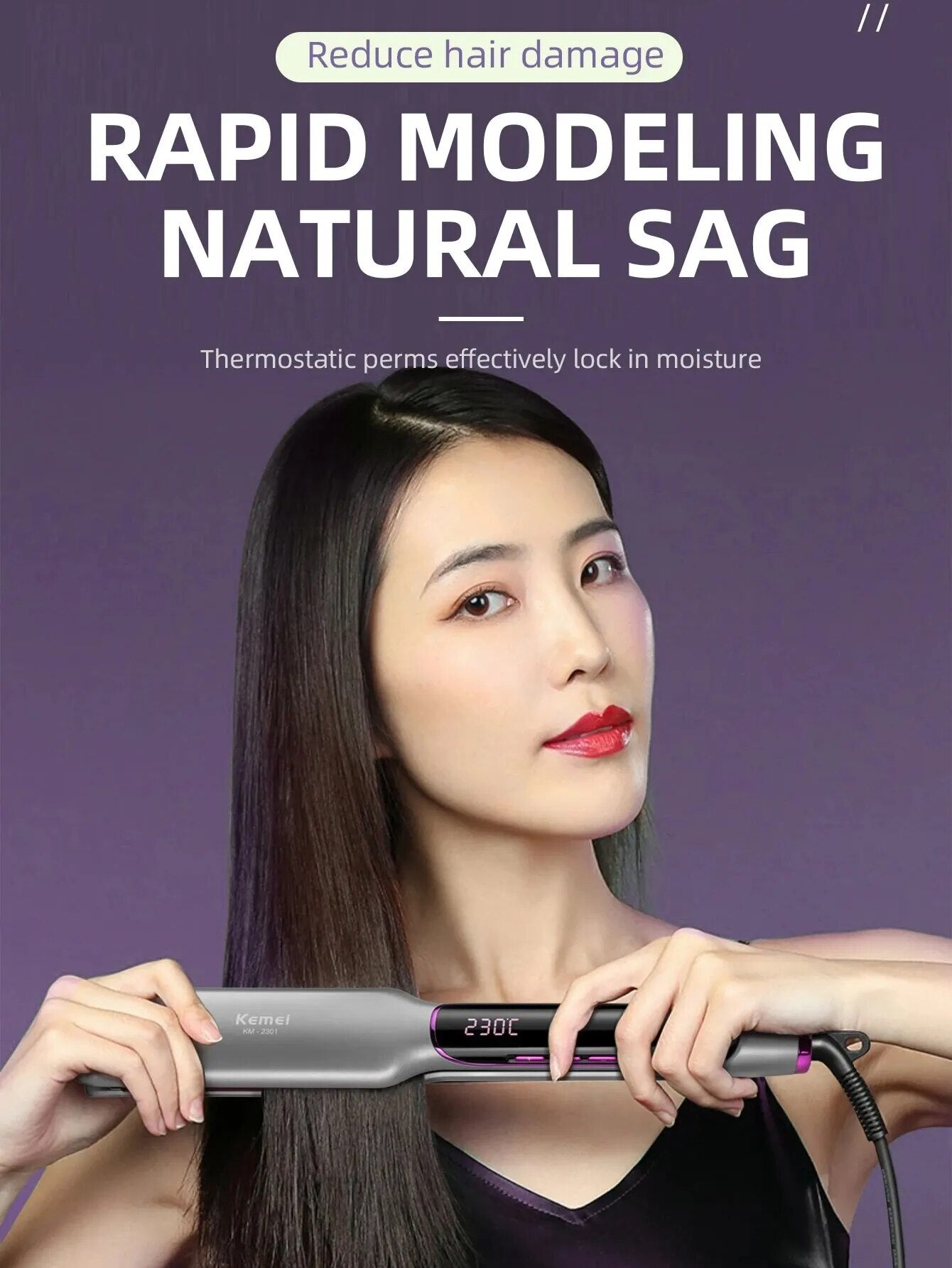 Cleanse ceramic GHD hair straightener