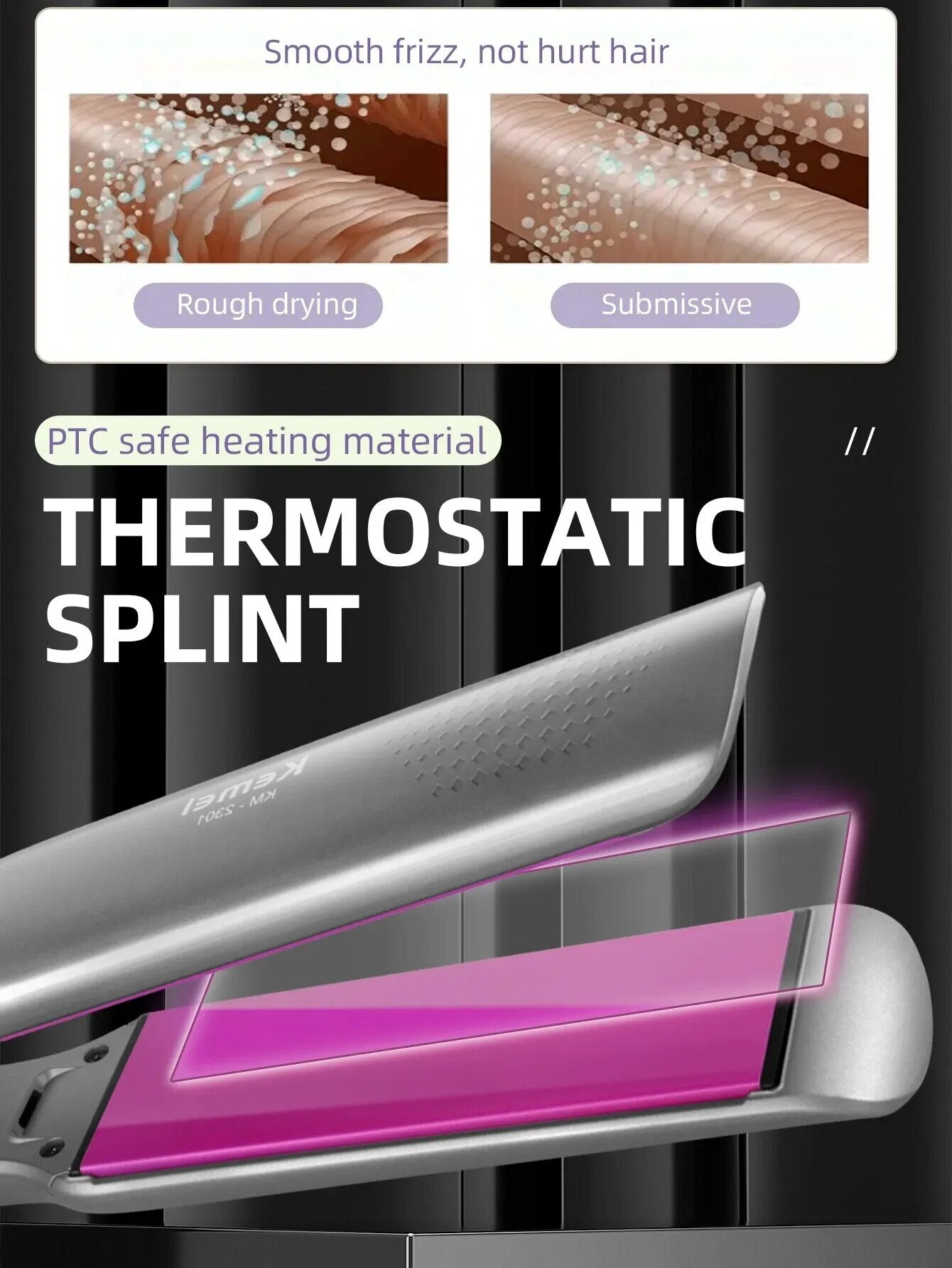 Cleanse ceramic GHD hair straightener