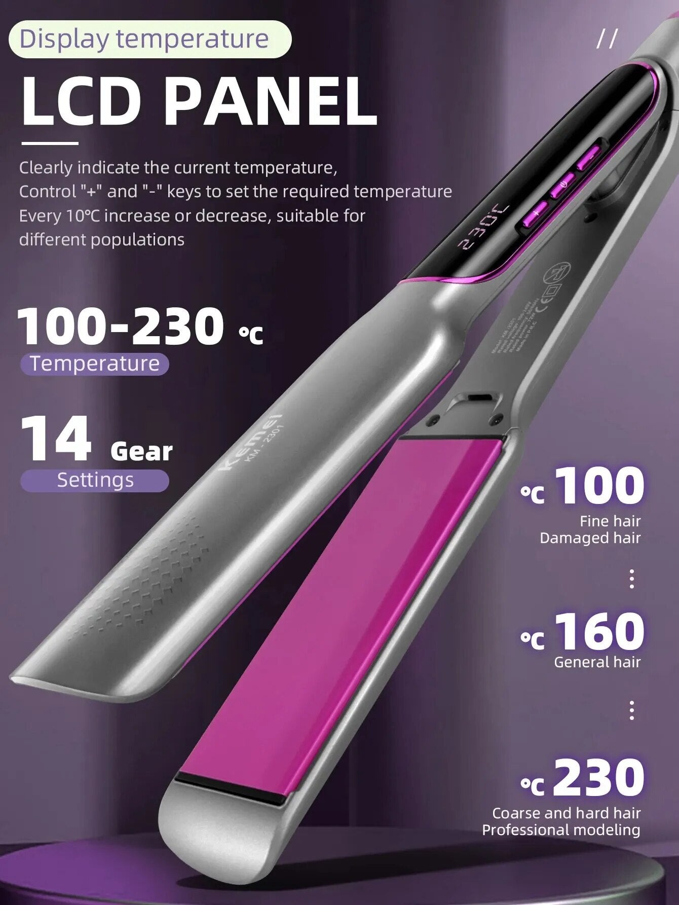 Cleanse ceramic GHD hair straightener