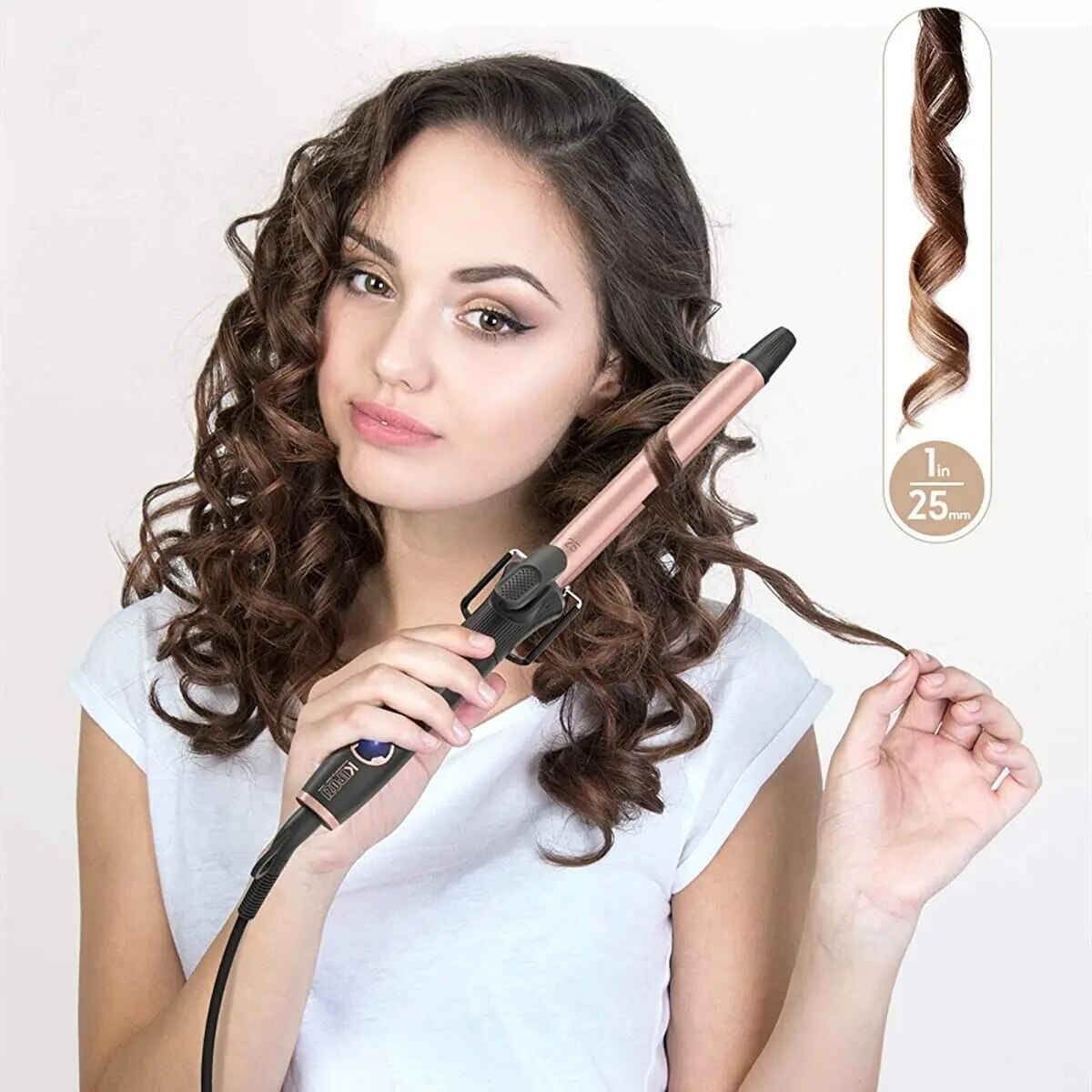 Hair curler with 5 head rollers
