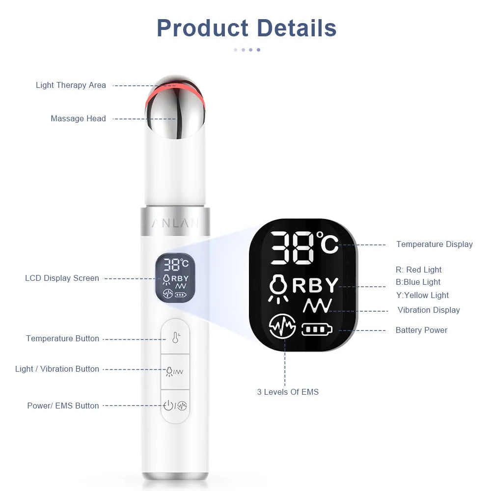 Electric eye massager pen tool