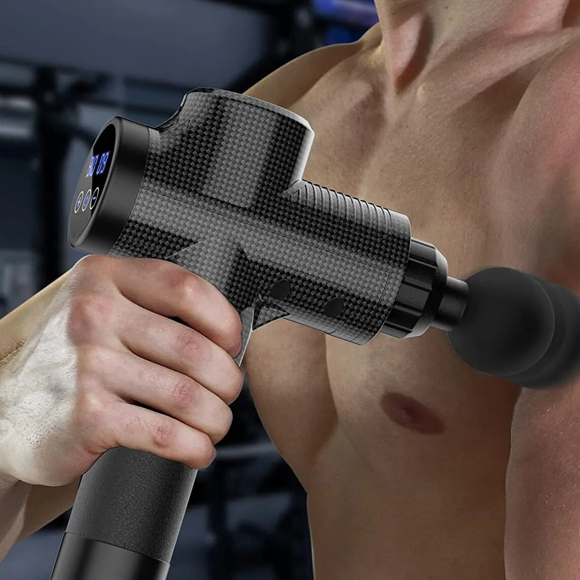 Handheld deep muscle massage gun