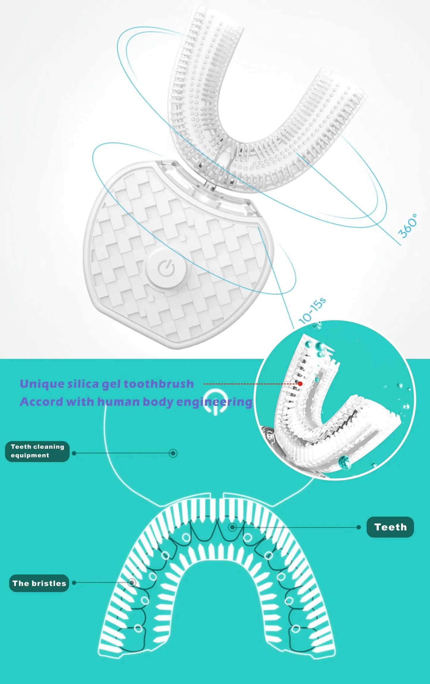 U-Shaped Automatic Electric Toothbrush