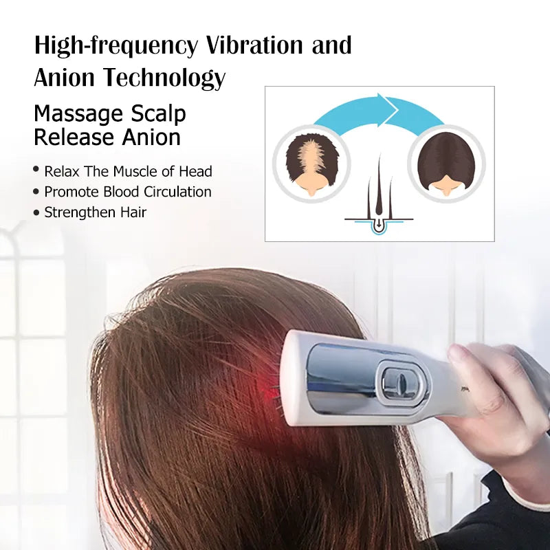 Red light therapy hair brush