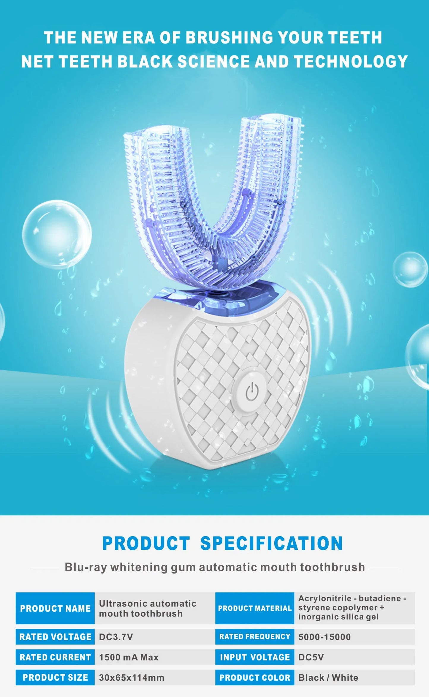 U-Shaped Automatic Electric Toothbrush