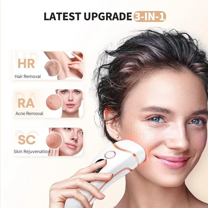 3 in 1 IPL hair removal laser device