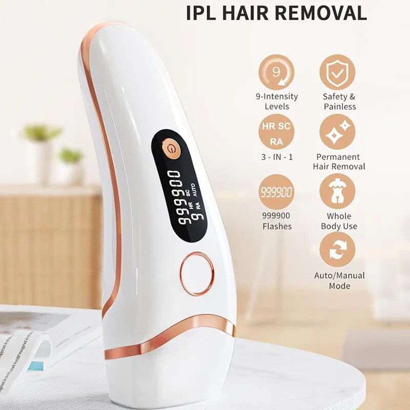3 in 1 IPL hair removal laser device