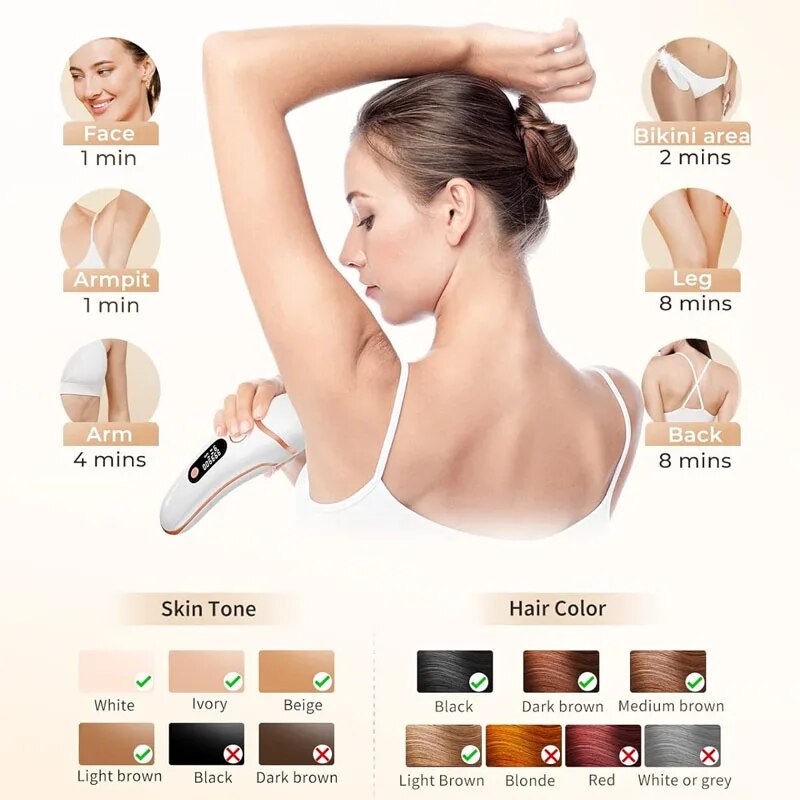 3 in 1 IPL hair removal laser device