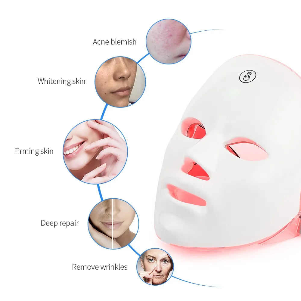 Red light therapy face mask