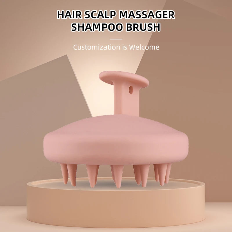 Shower scalp massager