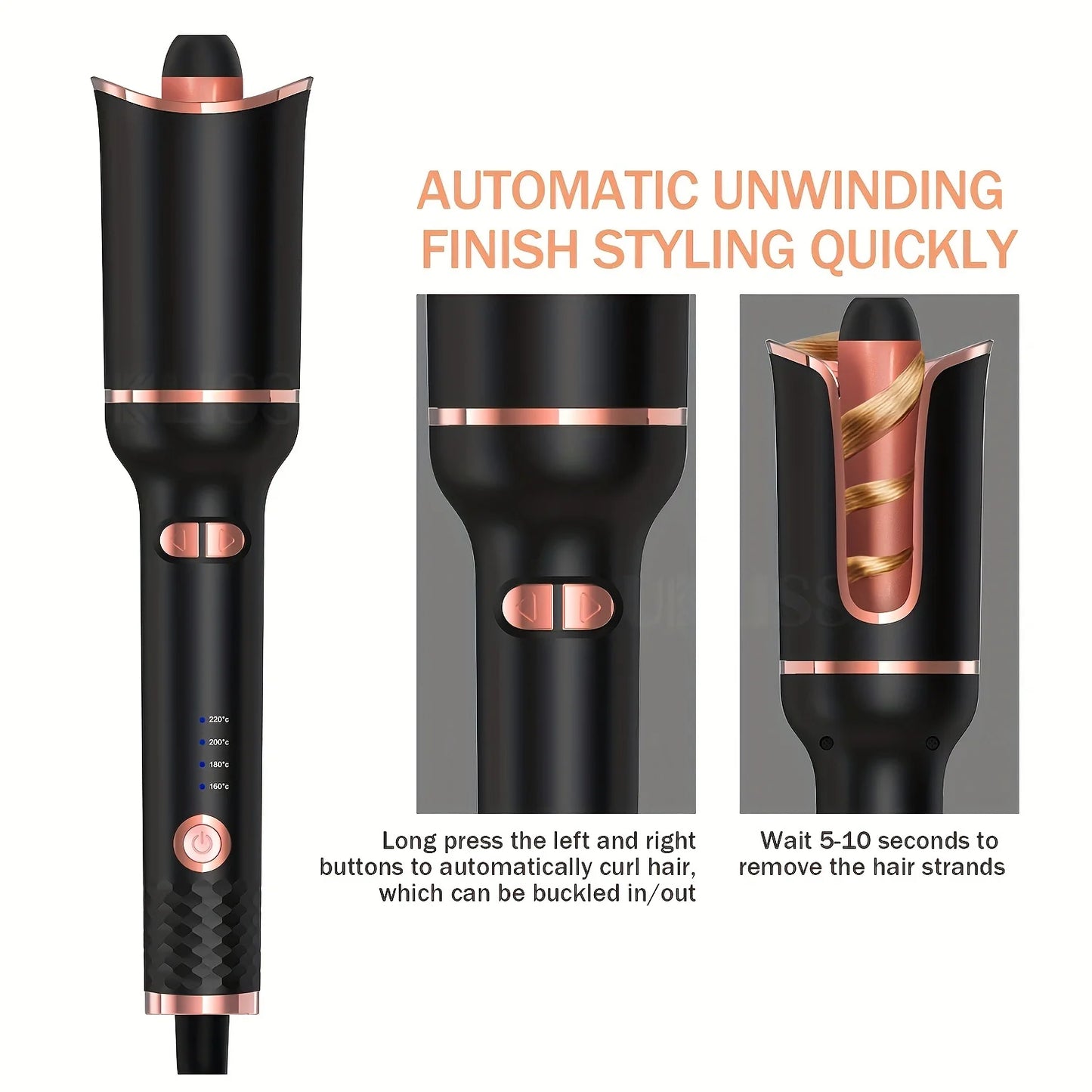 Smart hair curler iron