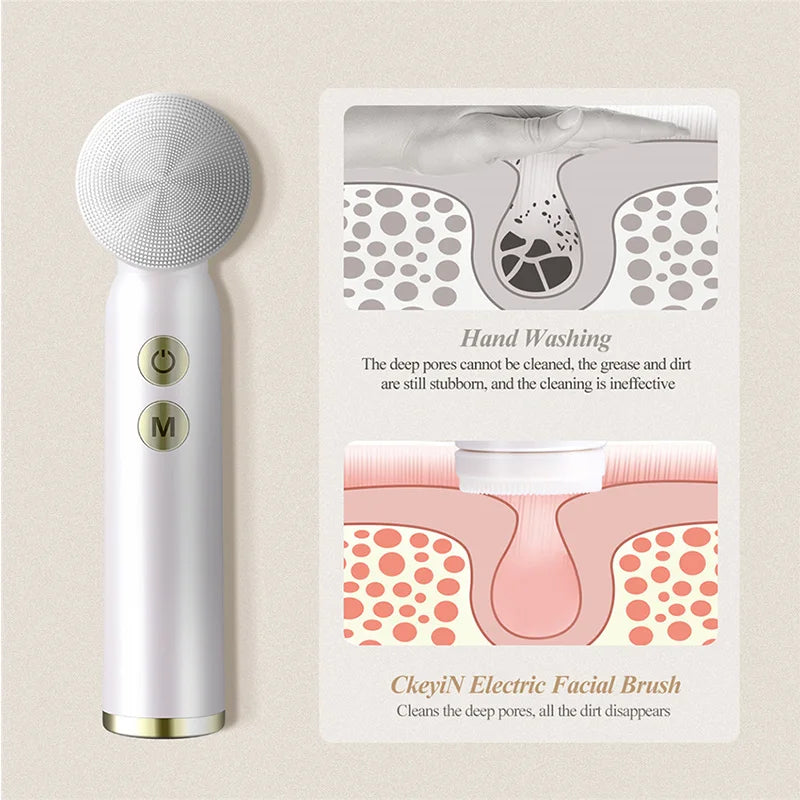 6 in 1 Ultrasonic Electric Face Cleansing Brush