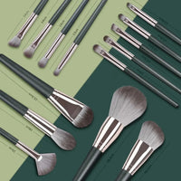 Luxe Cleanse 14 piece make up brush set with pouch