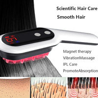 Red light therapy hair brush for hair growth