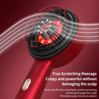 Red light therapy Electric Vibration Massage brush