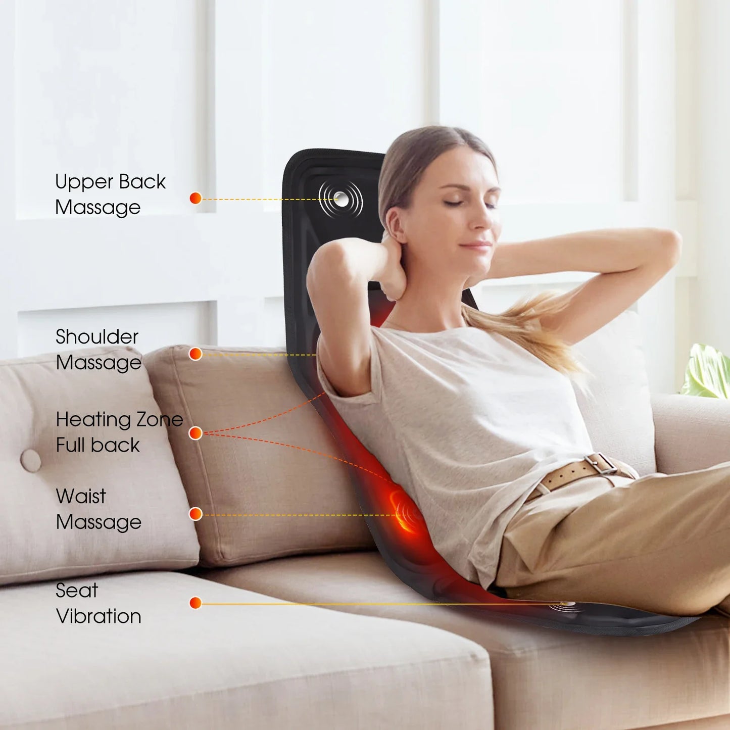 Heated Back massager seat