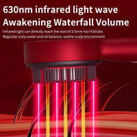 Red light therapy Electric Vibration Massage brush