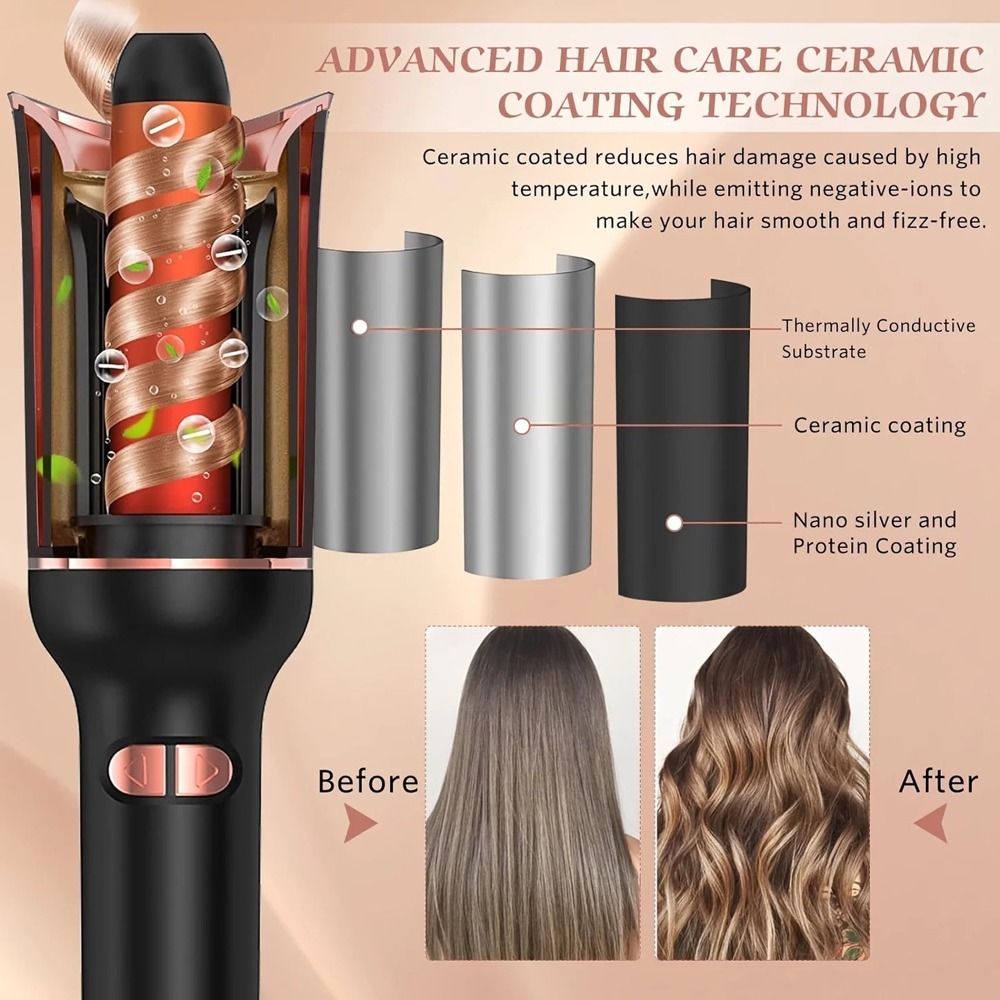 Smart hair curler iron