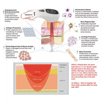 Handheld red light therapy device