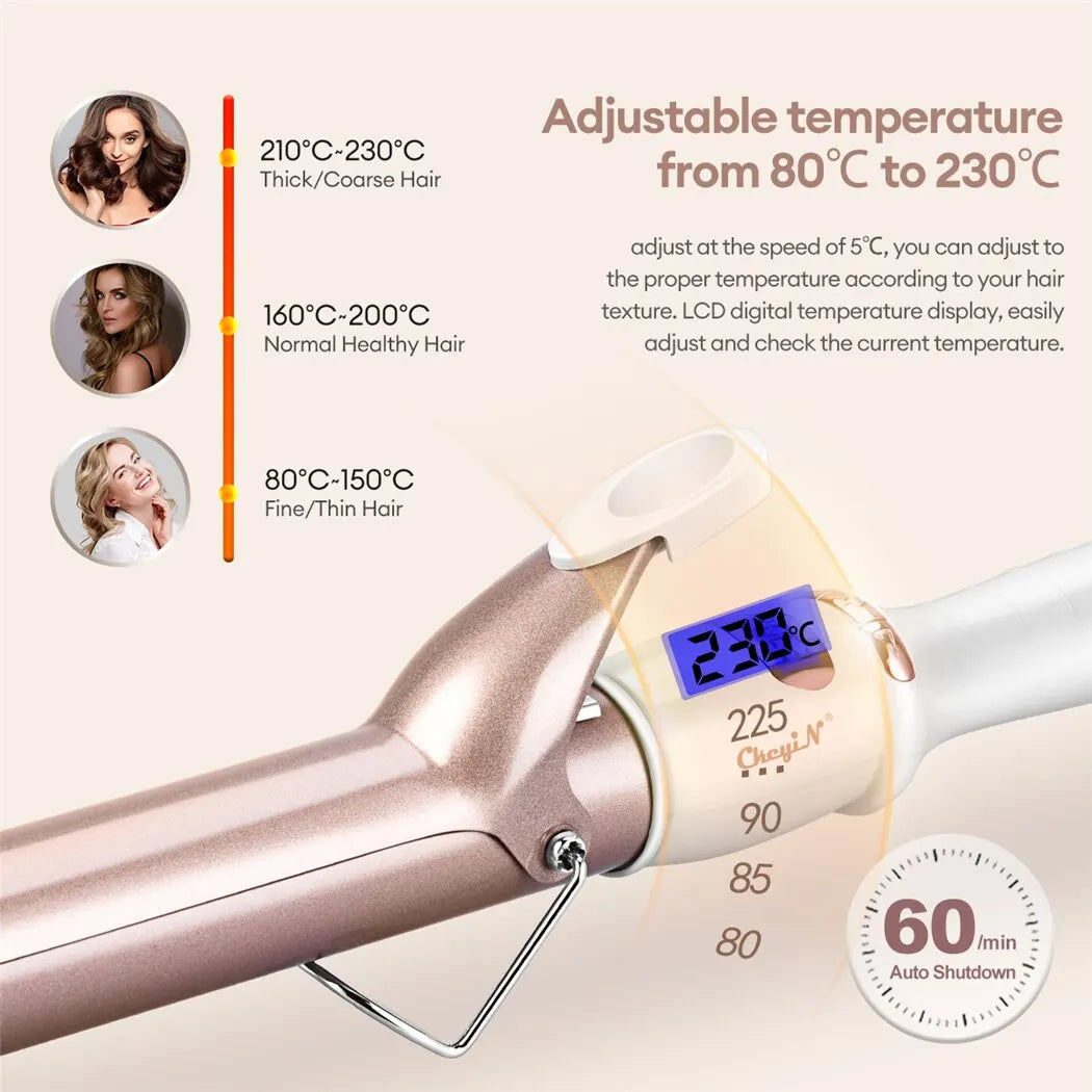 Professional electric hair curler