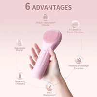 Electric face cleanser scrubber with 9 gears