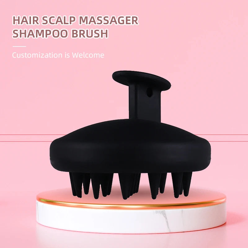 Shower scalp massager