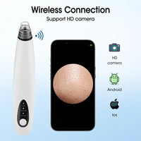 Electric blackhead remover vacuum with camera