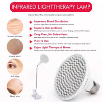 Red light therapy lamp