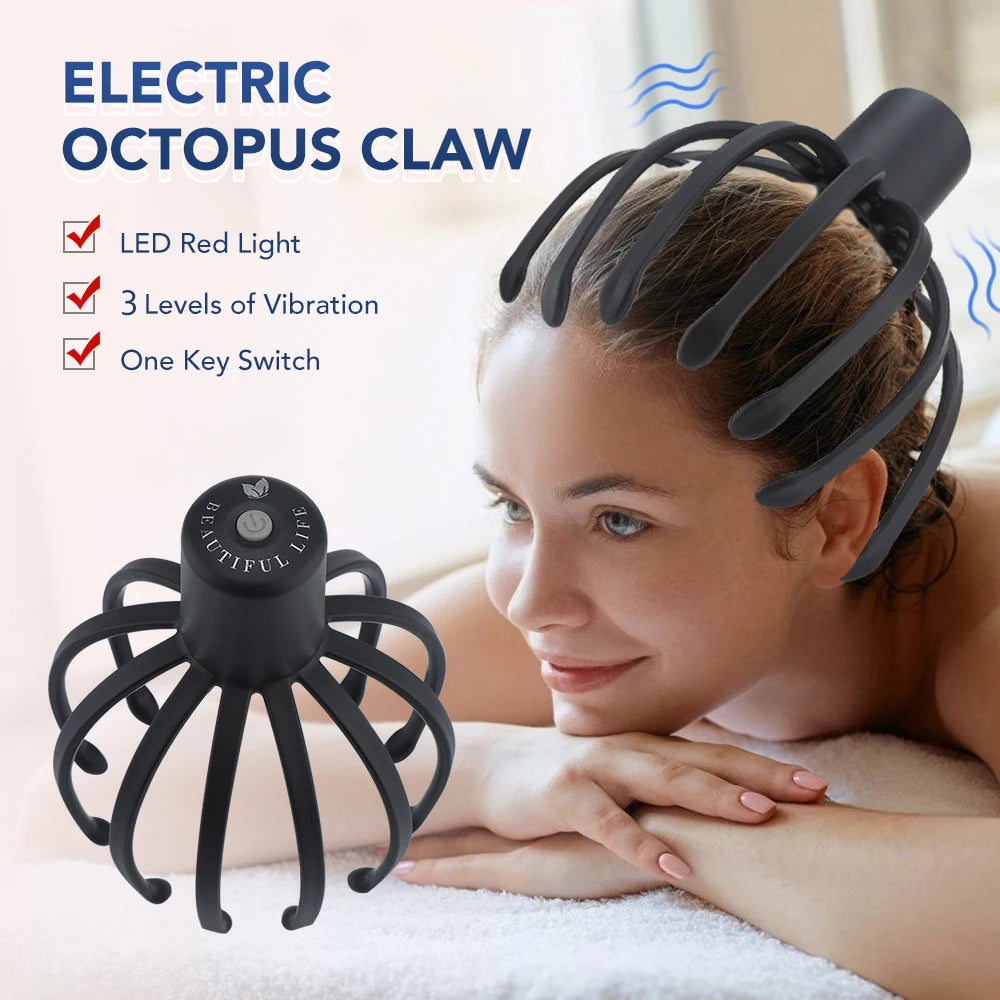 Smart head and scalp massager