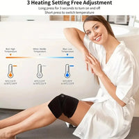 Electric knee massage support