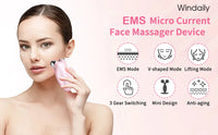 Electric face massager roller